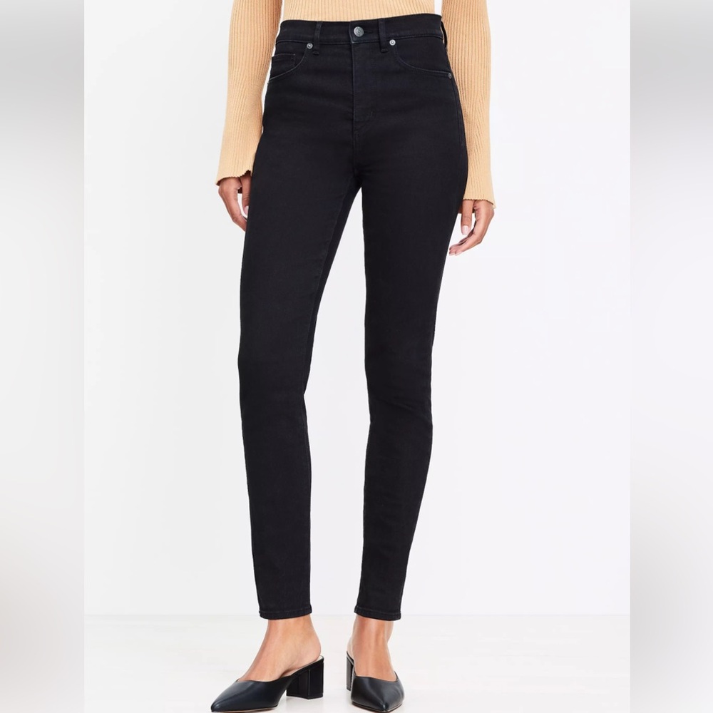 LOFT Women's Skinny Jeans - Black - Picture 2 of 3